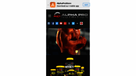 What Alphapronutrition.com website looked like in 2016 (7 years ago)