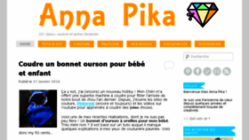 What Annapika.com website looked like in 2016 (7 years ago)