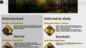 What Agro-moto.sk website looked like in 2016 (7 years ago)