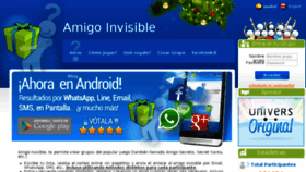 What Amigoinvisible.info website looked like in 2016 (7 years ago)
