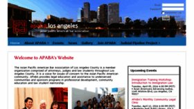 What Apaba.org website looked like in 2016 (7 years ago)