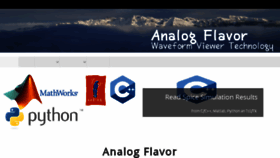 What Analogflavor.com website looked like in 2016 (7 years ago)