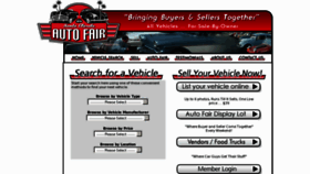 What Autofaironline.com website looked like in 2016 (7 years ago)
