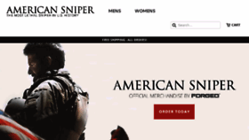 What Americansniper.com website looked like in 2016 (7 years ago)