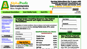 What Alphaprofit.com website looked like in 2016 (7 years ago)