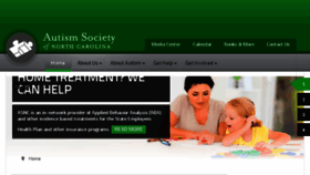 What Autismsociety-nc.org website looked like in 2016 (7 years ago)