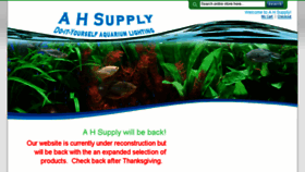 What Ahsupply.com website looked like in 2016 (7 years ago)