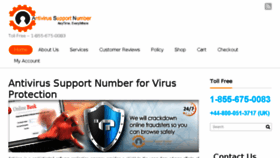 What Antivirus-support-number.com website looked like in 2016 (7 years ago)