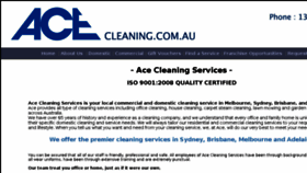 What Acecleaning.com.au website looked like in 2016 (7 years ago)