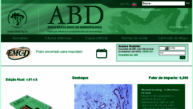 What Anaisdedermatologia.org.br website looked like in 2016 (7 years ago)