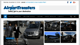 What Airport-transfers.org website looked like in 2016 (7 years ago)