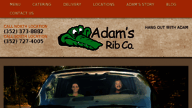 What Adamsribco.com website looked like in 2016 (7 years ago)