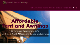 What Affordabletentandawnings.com website looked like in 2016 (7 years ago)
