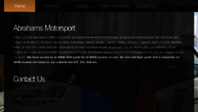What Abrahamsmotorsport.com website looked like in 2016 (7 years ago)