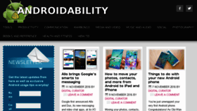 What Androidability.com website looked like in 2016 (7 years ago)