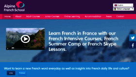 What Alpinefrenchschool.com website looked like in 2016 (7 years ago)
