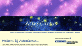 What Astrocursus.nl website looked like in 2016 (7 years ago)