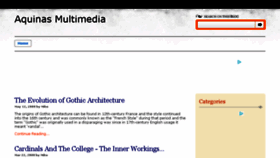 What Aquinas-multimedia.com website looked like in 2016 (7 years ago)