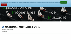 What Apmuscadet.com website looked like in 2016 (7 years ago)
