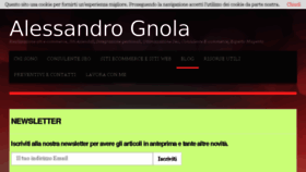 What Alessandrognola.com website looked like in 2016 (7 years ago)