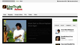 What Actors.livetv.pk website looked like in 2016 (7 years ago)