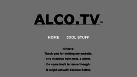 What Alco.tv website looked like in 2016 (8 years ago)