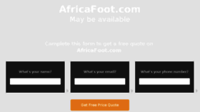 What Africafoot.com website looked like in 2016 (7 years ago)
