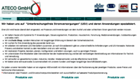 What Ateco.de website looked like in 2016 (7 years ago)