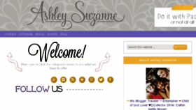 What Ashleysuzanne.com website looked like in 2016 (9 years ago)
