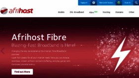 What Afrihost.co.za website looked like in 2016 (7 years ago)