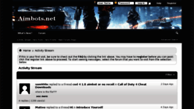 What Aimbot.org website looked like in 2016 (7 years ago)