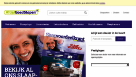 What Altijdgoedslapen.nl website looked like in 2016 (7 years ago)