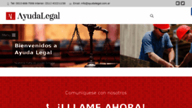 What Ayudalegal.com.ar website looked like in 2016 (7 years ago)