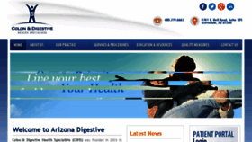 What Arizonadigestivecenter.com website looked like in 2016 (7 years ago)