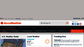 What Accuweather.com website looked like in 2016 (8 years ago)