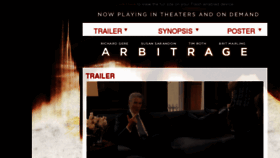 What Arbitrage-film.com website looked like in 2016 (7 years ago)