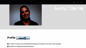 What Anatolyspektor.com website looked like in 2016 (7 years ago)