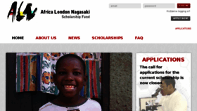 What Alnscholarshipfund.org website looked like in 2016 (7 years ago)