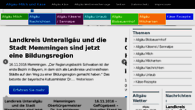 What Allgaeu-milch.de website looked like in 2016 (7 years ago)