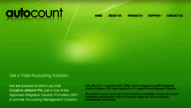 What Autocount.sg website looked like in 2016 (7 years ago)