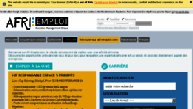 What Afri-emploi.com website looked like in 2016 (7 years ago)