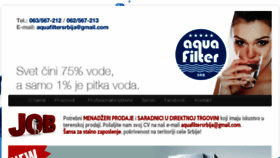 What Aquafiltersrbija.rs website looked like in 2016 (7 years ago)
