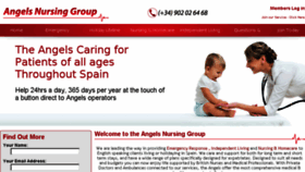 What Angelsnursinggroup.com website looked like in 2016 (7 years ago)