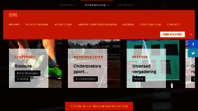 What Atletiekunie.nl website looked like in 2016 (7 years ago)