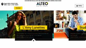 What Alteo.fr website looked like in 2016 (7 years ago)