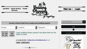 What Askweddingplanning.com website looked like in 2016 (7 years ago)
