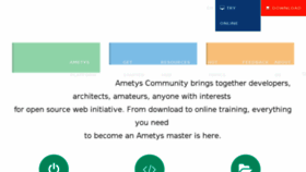 What Ametys.org website looked like in 2016 (7 years ago)
