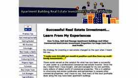 What Apartment-building-real-estate-investment-for-the-rest-of-us.com website looked like in 2016 (7 years ago)