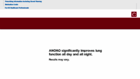 What Anoro.com website looked like in 2016 (7 years ago)
