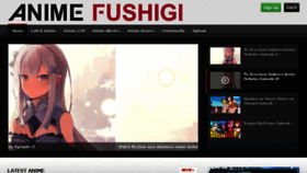 What Animefushigi.com website looked like in 2016 (7 years ago)
